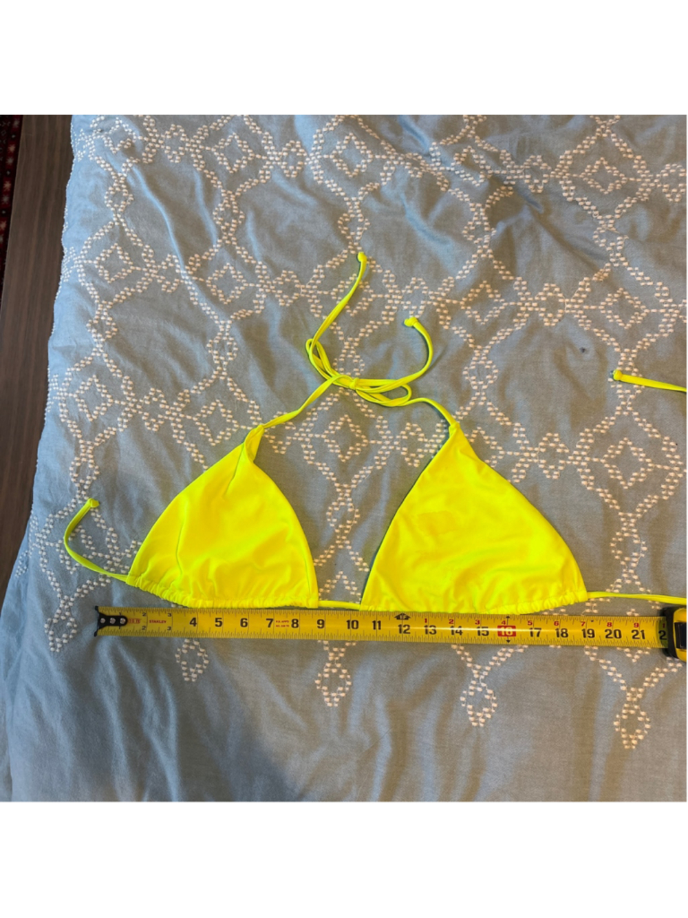 Women's Unbranded Bikini Top XL Neon Yellow